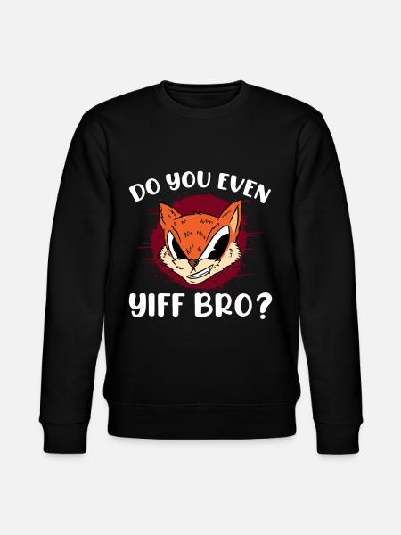 Furry Fandom Fursona Fursuit Fuchs - Stanley/Stella Unisex Bio-Sweatshirt CHANGER  - Schwarz