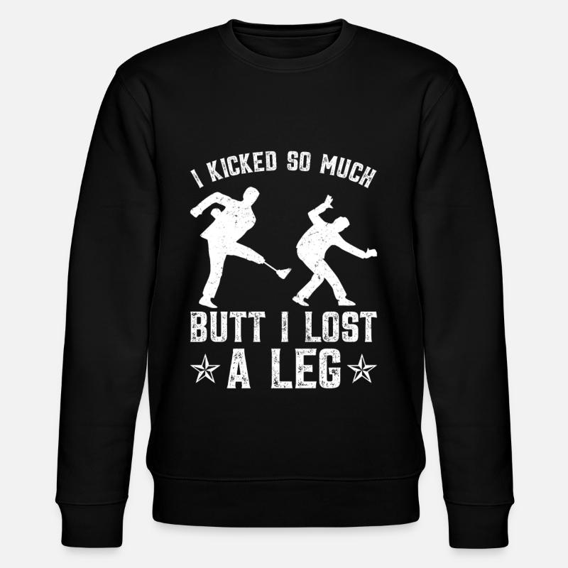 Leg prosthesis amputees - Stanley/Stella CHANGER Unisex Organic Sweatshirt - black