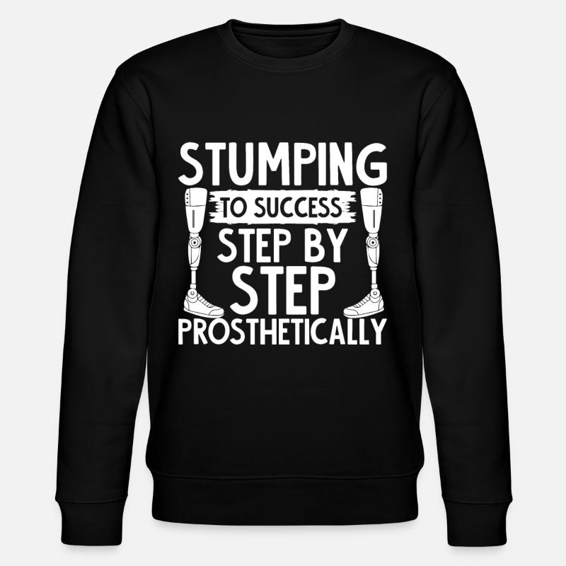 Leg prosthesis amputees - Stanley/Stella CHANGER Unisex Organic Sweatshirt - black