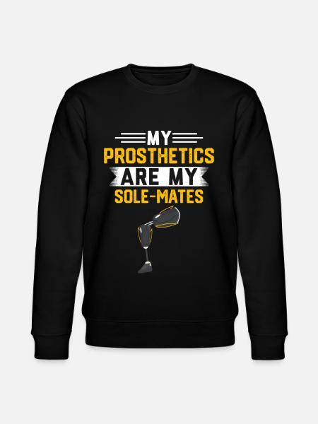 Leg prosthesis amputees - Stanley/Stella CHANGER Unisex Organic Sweatshirt - black
