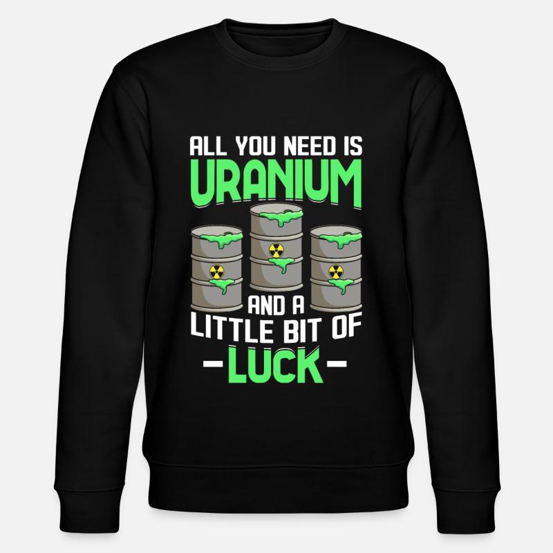 Funny Nuclear Power Plant Engineer - Stanley/Stella CHANGER Unisex Organic Sweatshirt - black