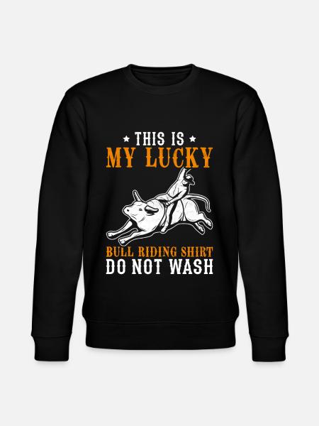 Stierreiter Cowboy - Stanley/Stella Unisex Bio-Sweatshirt CHANGER  - Schwarz