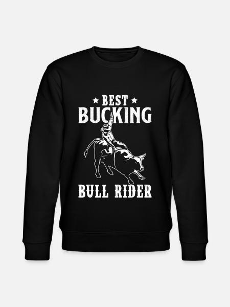 Stierreitender Cowboy - Stanley/Stella Unisex Bio-Sweatshirt CHANGER  - Schwarz