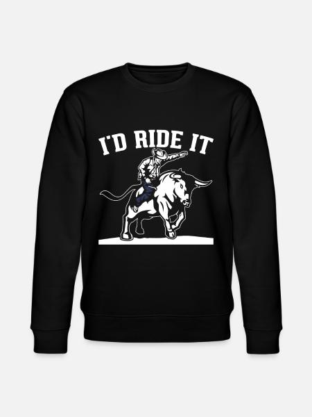 Stierreiter Stierreitender Cowboy - Stanley/Stella Unisex Bio-Sweatshirt CHANGER - Schwarz