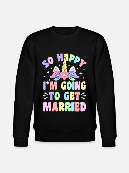 Wedding Bridal Shower - Stanley/Stella CHANGER Unisex Organic Sweatshirt - black