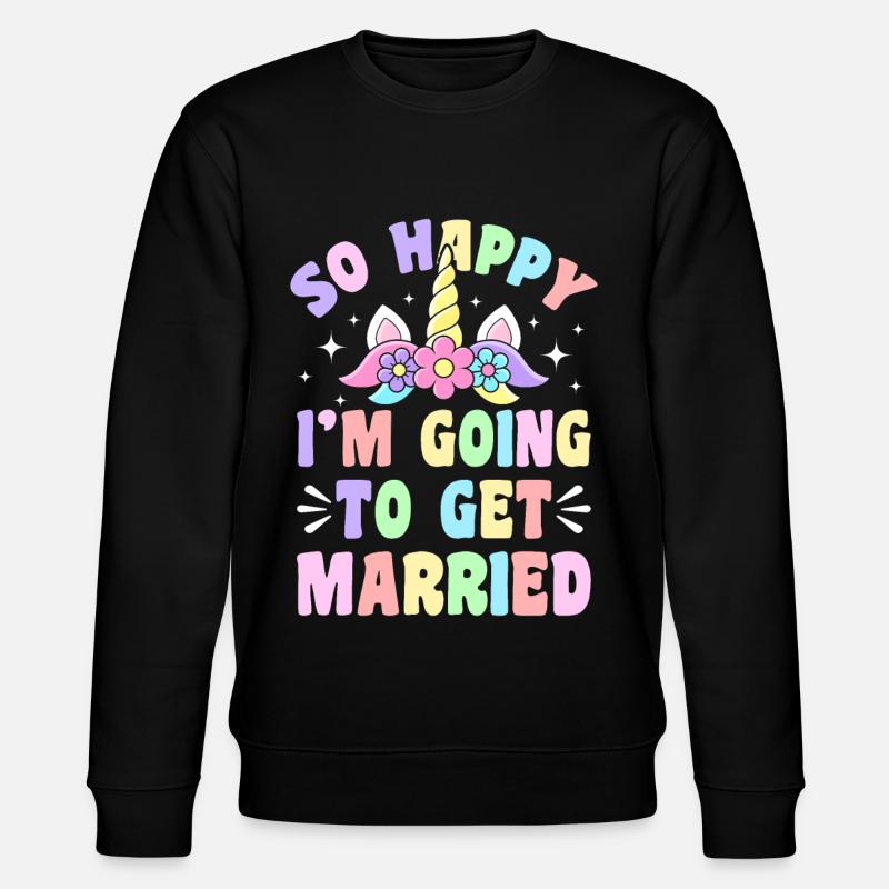 Douche nuptiale de mariage - Sweat bio CHANGER Stanley/Stella Unisexe - noir