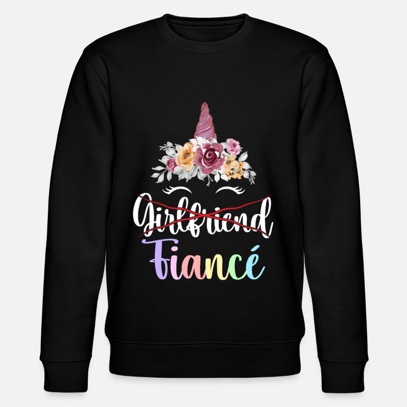 Engagement Bridal Shower - Stanley/Stella CHANGER Unisex Organic Sweatshirt - black