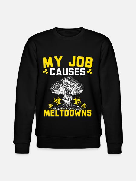 Nuclear Power Plant Nuclear Engineer - Stanley/Stella CHANGER Unisex Organic Sweatshirt - black