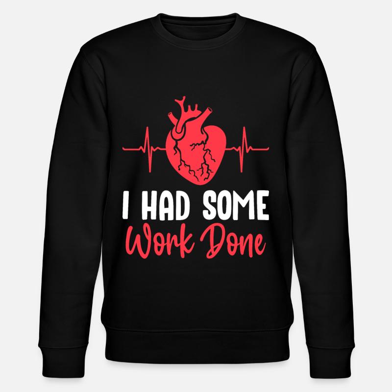 Open-heart surgery survivor - Stanley/Stella CHANGER Unisex Organic Sweatshirt - black