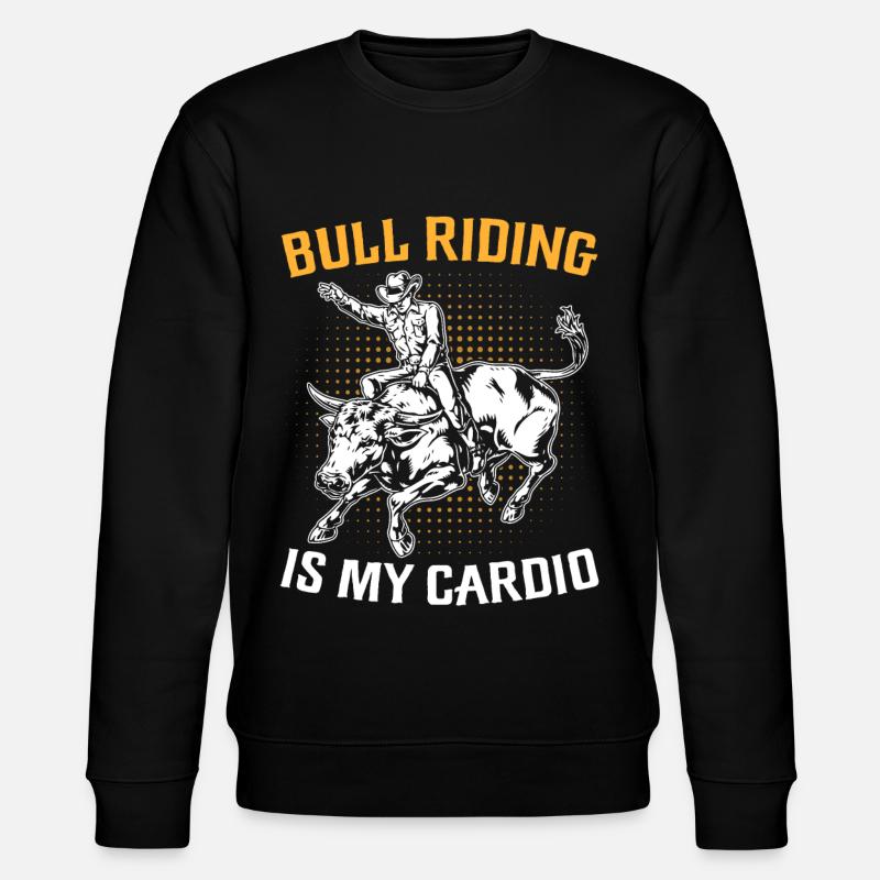 Stierreiter Cowboy - Stanley/Stella Unisex Bio-Sweatshirt CHANGER  - Schwarz