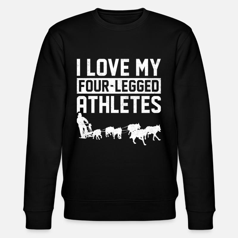 Mushing Dog Sledding Musher - Stanley/Stella CHANGER Unisex Organic Sweatshirt - black