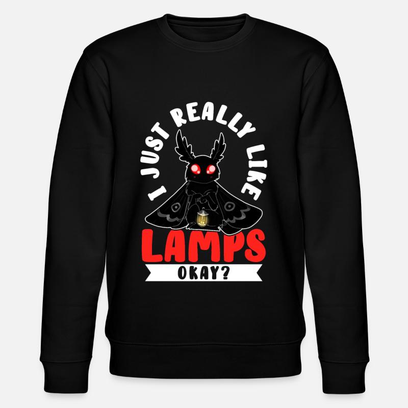 Mothman Kryptide Kryptozoologie - Stanley/Stella Unisex Bio-Sweatshirt CHANGER  - Schwarz