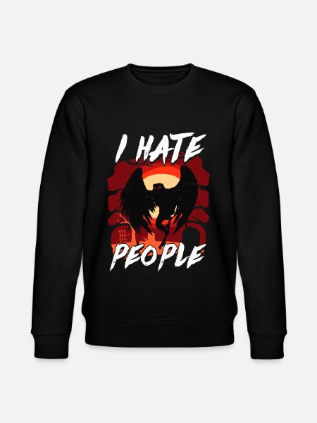 Mothman Crypttide Cryptozoology - Stanley/Stella CHANGER Unisex Organic Sweatshirt - black