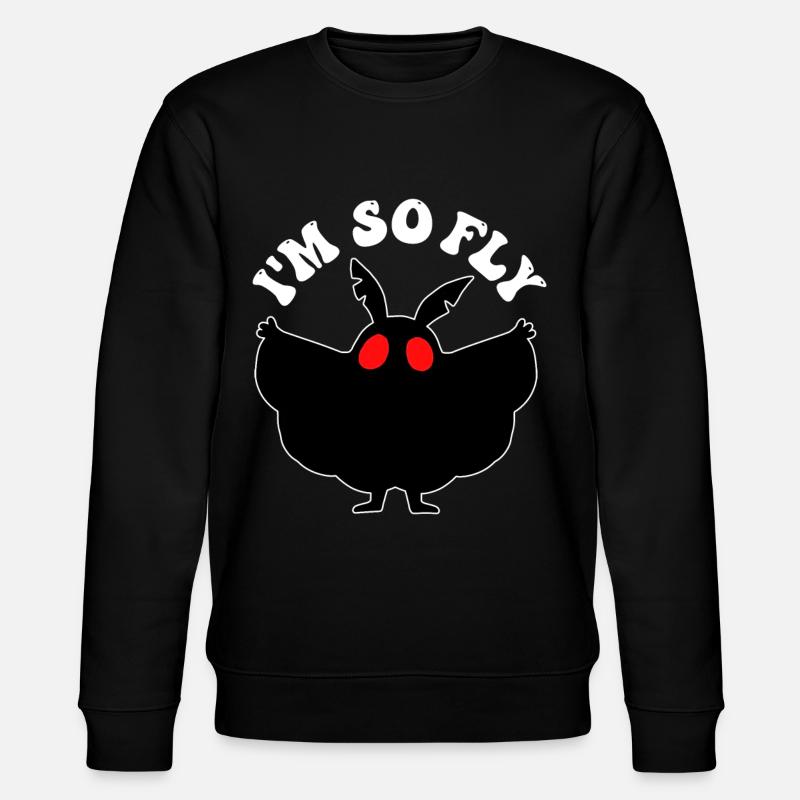 Mothman Kryptide Kryptozoologie - Stanley/Stella Unisex Bio-Sweatshirt CHANGER  - Schwarz
