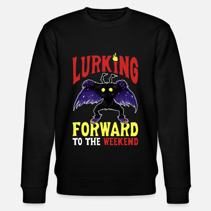 Mothman Crypttide Cryptozoology - Stanley/Stella CHANGER Unisex Organic Sweatshirt - black