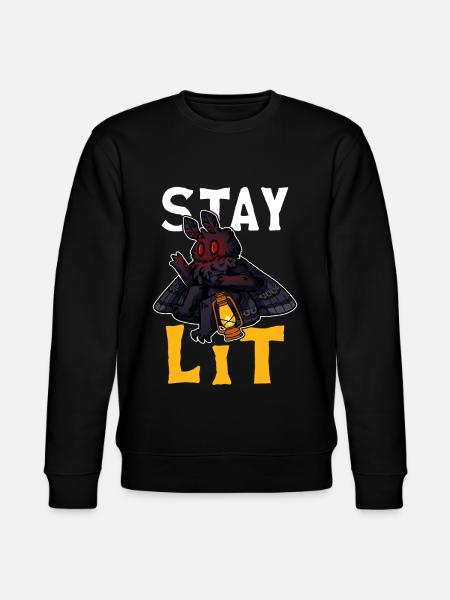 Mothman Crypttide Cryptozoology - Stanley/Stella CHANGER Unisex Organic Sweatshirt - black
