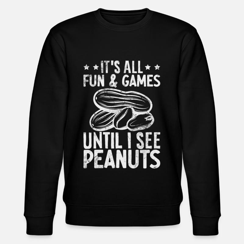 Peanut Allergy Nut Allergy - Stanley/Stella CHANGER Unisex Organic Sweatshirt - black