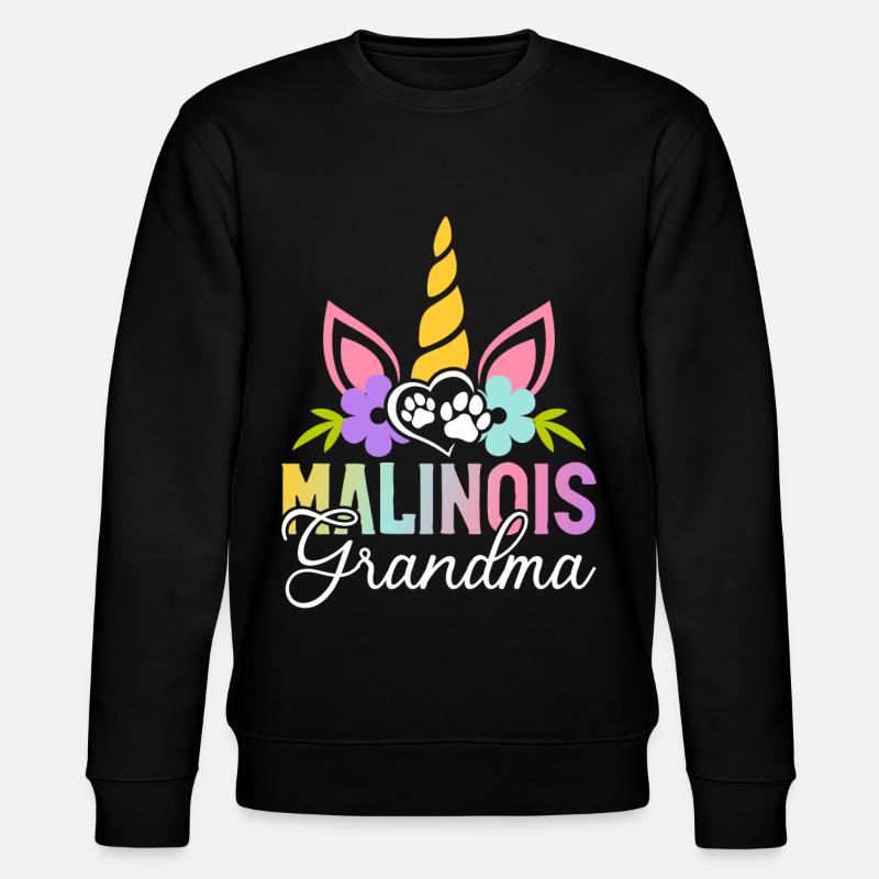 Belgischer Malinois Hund - Stanley/Stella Unisex Bio-Sweatshirt CHANGER  - Schwarz