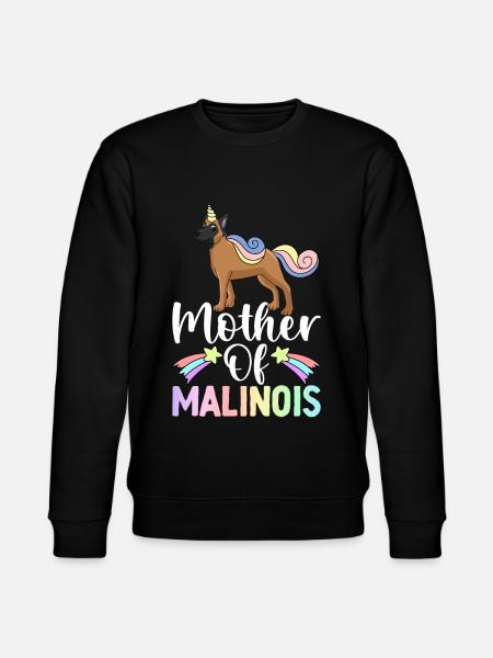 Belgian Malinois Mother Dog - Stanley/Stella CHANGER Unisex Organic Sweatshirt - black
