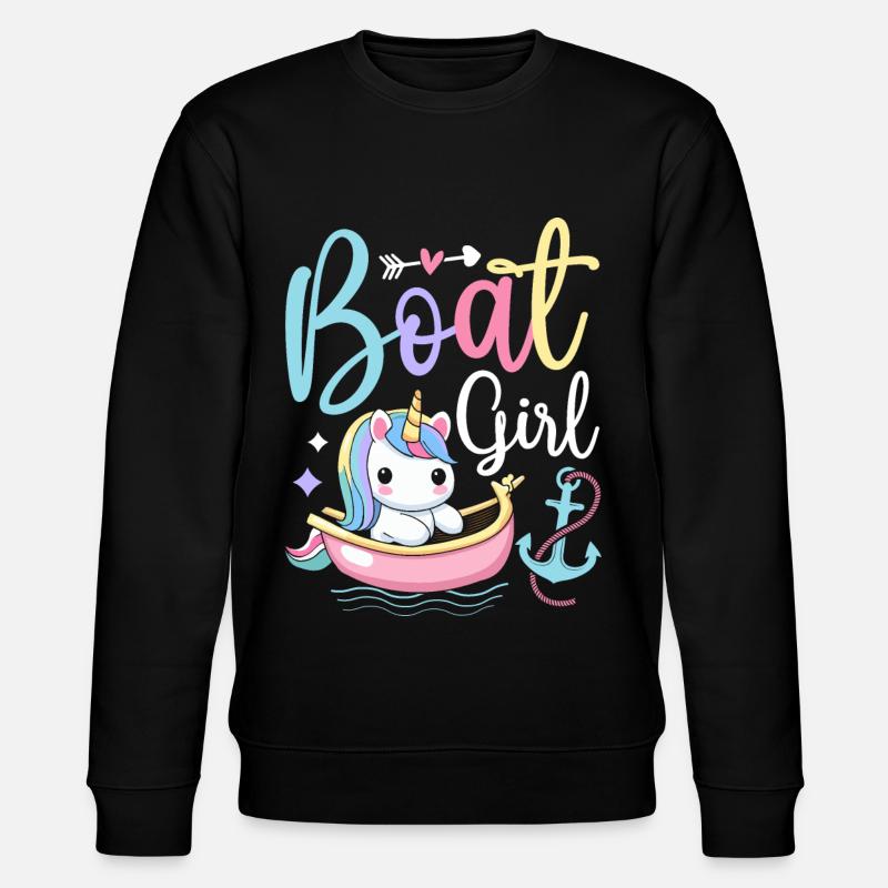 Bootfahren Bootsführer Bootsfahrer - Stanley/Stella Unisex Bio-Sweatshirt CHANGER  - Schwarz