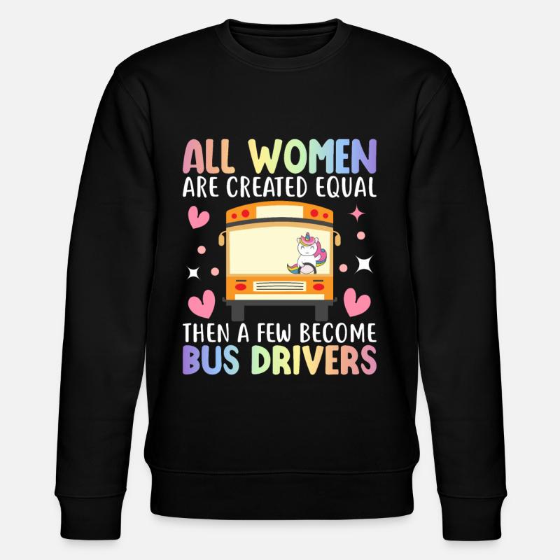 Busfahrerin - Stanley/Stella Unisex Bio-Sweatshirt CHANGER  - Schwarz
