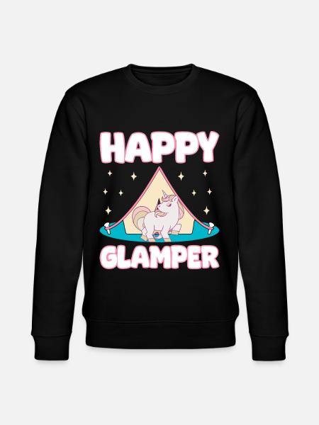Glamping Motorhome Camping - Stanley/Stella CHANGER Unisex Organic Sweatshirt - black