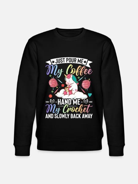 Crochet Crochet Knitting - Stanley/Stella CHANGER Unisex Organic Sweatshirt - black