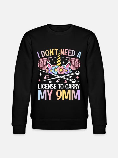 Crochet Crochet Knitting - Stanley/Stella CHANGER Unisex Organic Sweatshirt - black