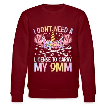 Crochet Crochet Knitting - Stanley/Stella CHANGER Unisex Organic Sweatshirt - burgundy - Front - Nik (191cm) & Marisol (170cm)