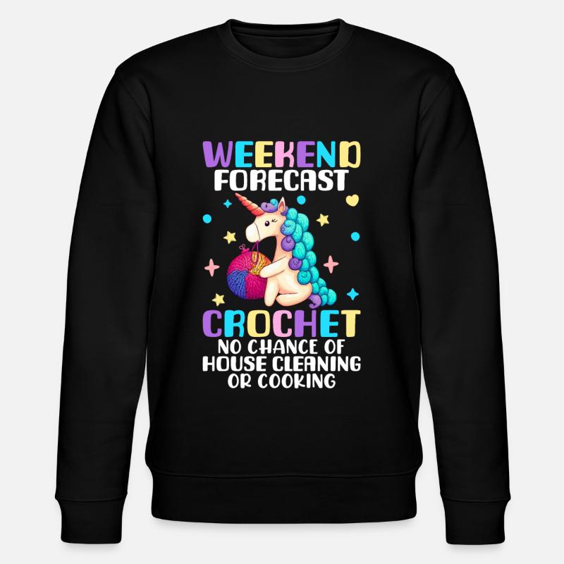 Crochet - Sweat bio CHANGER Stanley/Stella Unisexe - noir