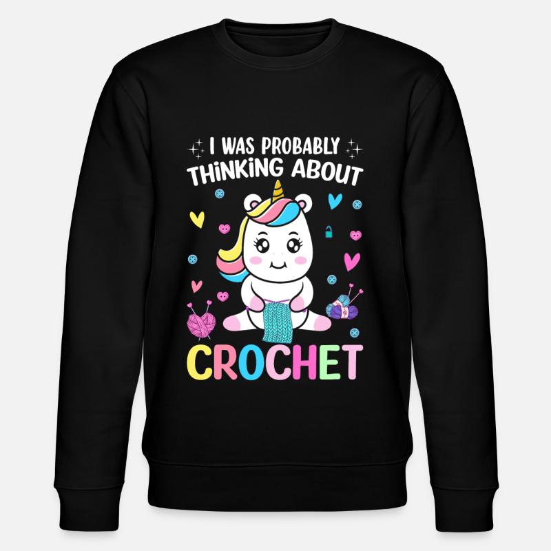 Crochet Crochet Tricot - Sweat bio CHANGER Stanley/Stella Unisexe - noir