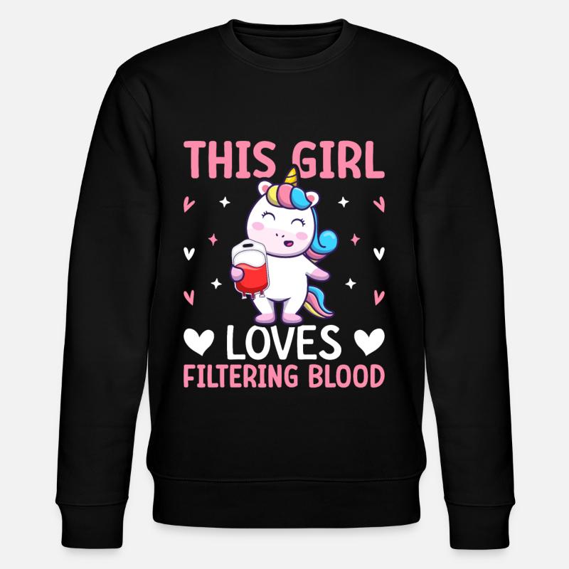 Technicienne en dialyse Girl Tech - Sweat bio CHANGER Stanley/Stella Unisexe - noir