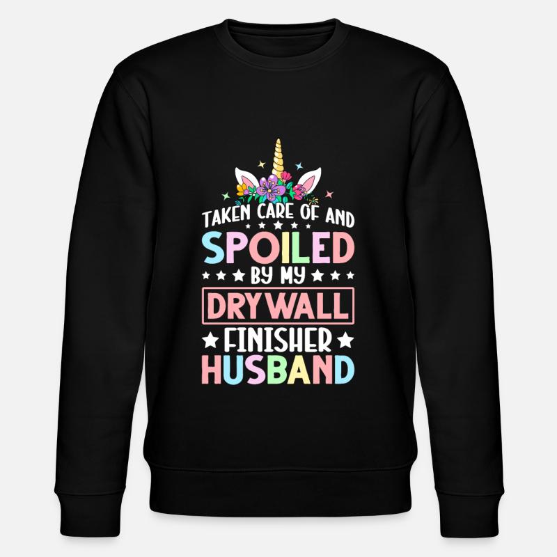 Drywall Builder Drywall Construction Machine - Stanley/Stella CHANGER Unisex Organic Sweatshirt - black