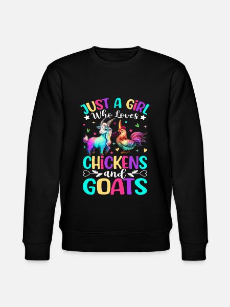 Female farm animals - Stanley/Stella CHANGER Unisex Organic Sweatshirt - black