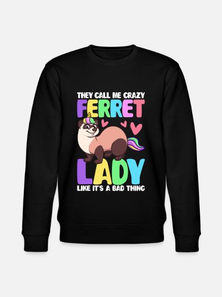 Amoureuse des furets - Sweat bio CHANGER Stanley/Stella Unisexe - noir