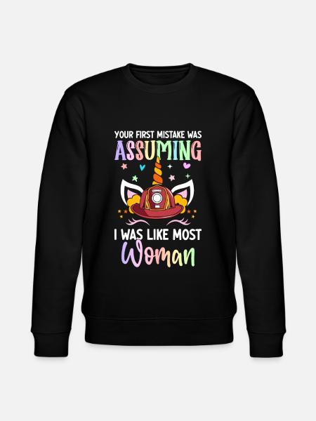 Firefighter Fire Fighting - Stanley/Stella CHANGER Unisex Organic Sweatshirt - black