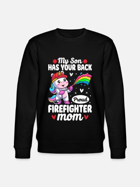 Fire Brigade Mom - Stanley/Stella CHANGER Unisex Organic Sweatshirt - black