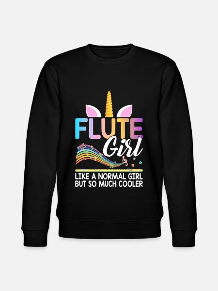 Flute player Flutist - Stanley/Stella CHANGER Unisex Organic Sweatshirt - black