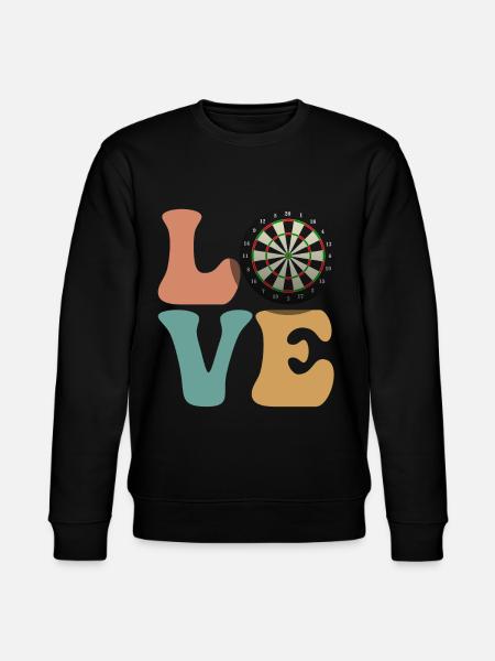 Dart player dartboard - Stanley/Stella CHANGER Unisex Organic Sweatshirt - black