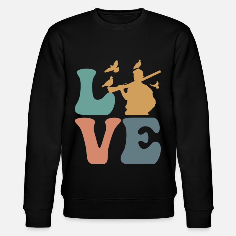 Taubenjäger Taubenjagd - Stanley/Stella Unisex Bio-Sweatshirt CHANGER - Schwarz