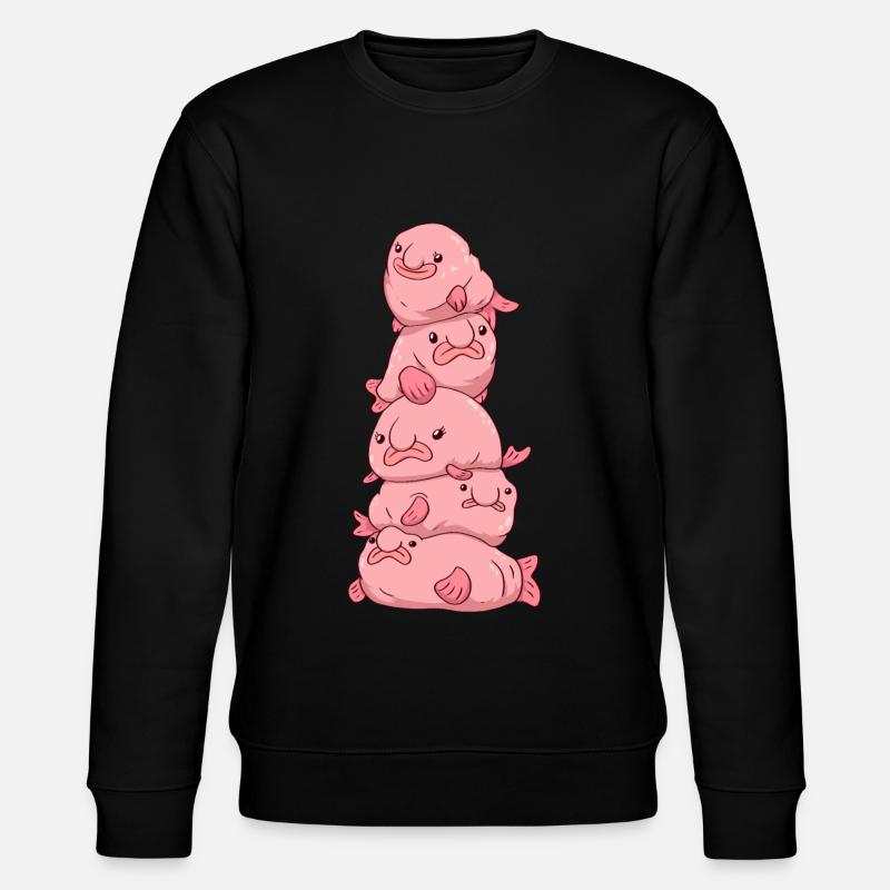 Kawaii Blobfish Blob Pile - Sweat bio CHANGER Stanley/Stella Unisexe - noir