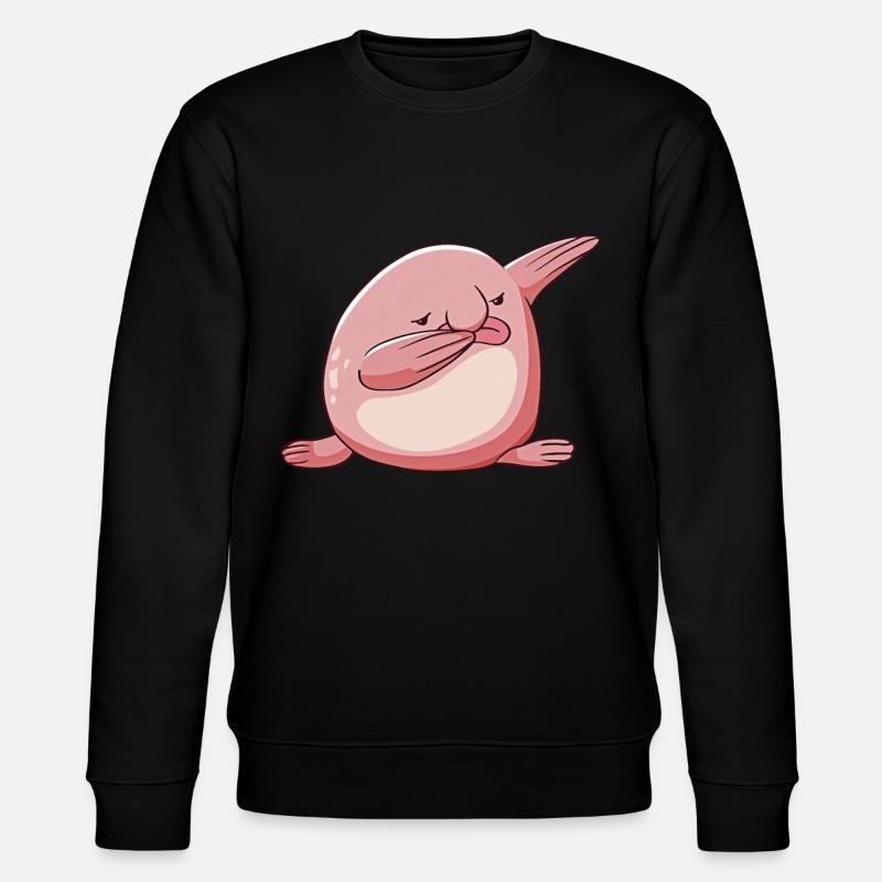 Kawaii Poisson Blob à pois - Sweat bio CHANGER Stanley/Stella Unisexe - noir