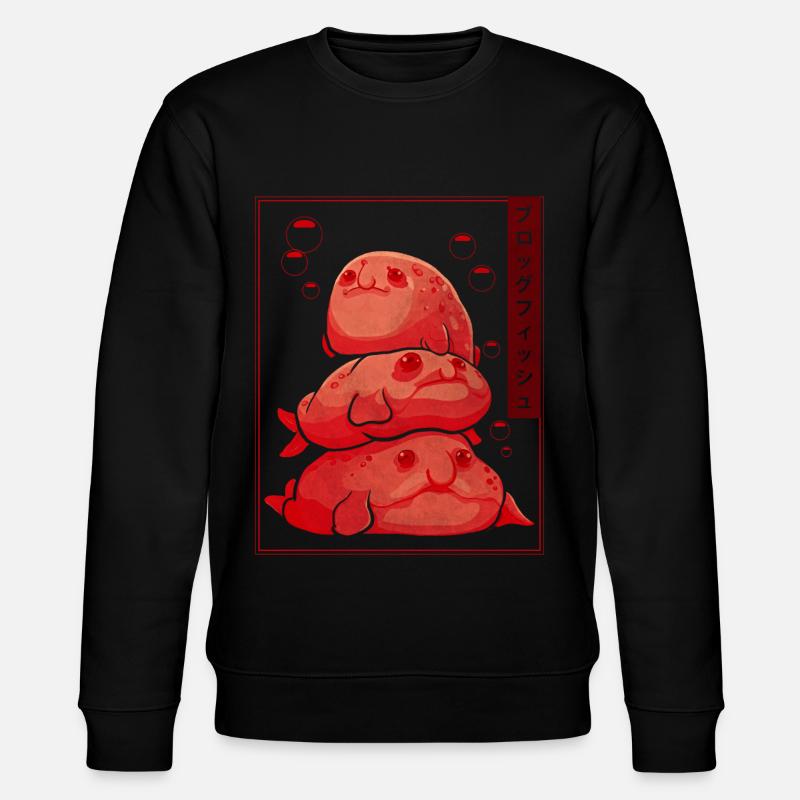 Soft Grunge Goth Blobfish - Stanley/Stella CHANGER Unisex Organic Sweatshirt - black