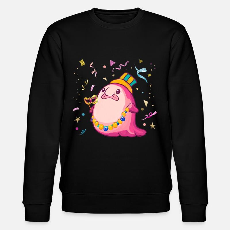Kawaii Blobfish Carnival - Stanley/Stella CHANGER Unisex Organic Sweatshirt - black