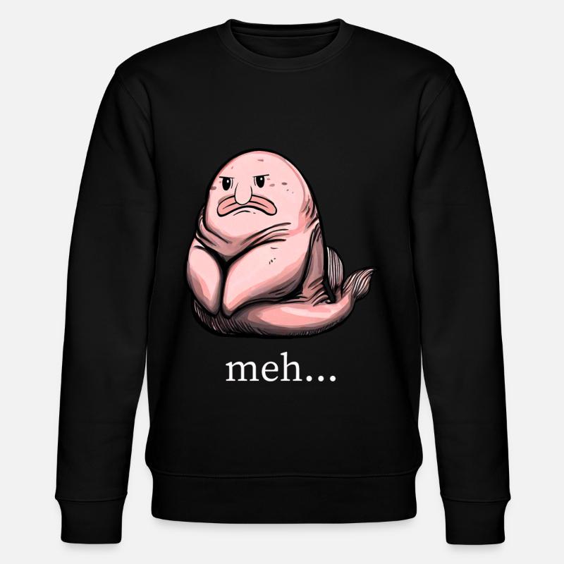 Funny Blob Fish - Stanley/Stella CHANGER Unisex Organic Sweatshirt - black