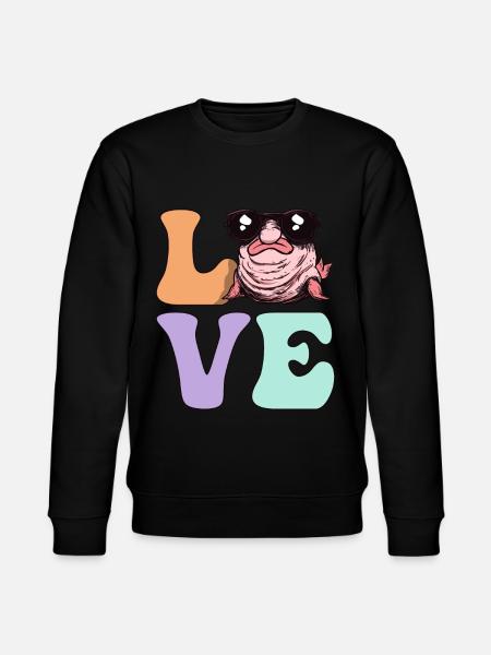 Groovy Blobfish - Stanley/Stella CHANGER Unisex Organic Sweatshirt - black