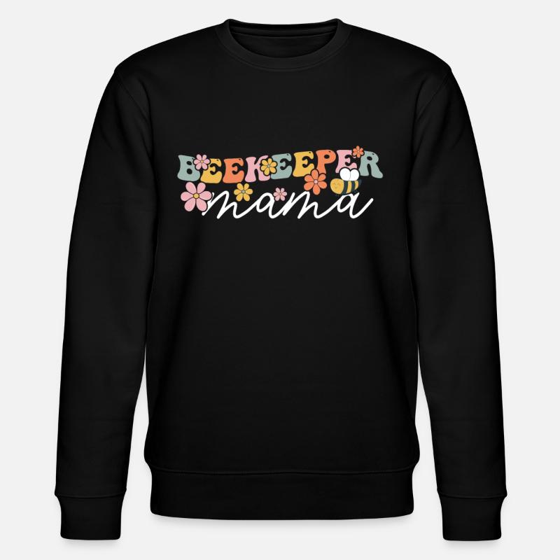Groovy Imkerei Mama - Stanley/Stella Unisex Bio-Sweatshirt CHANGER  - Schwarz