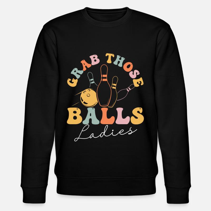 Boules de bowling groovy - Sweat bio CHANGER Stanley/Stella Unisexe - noir