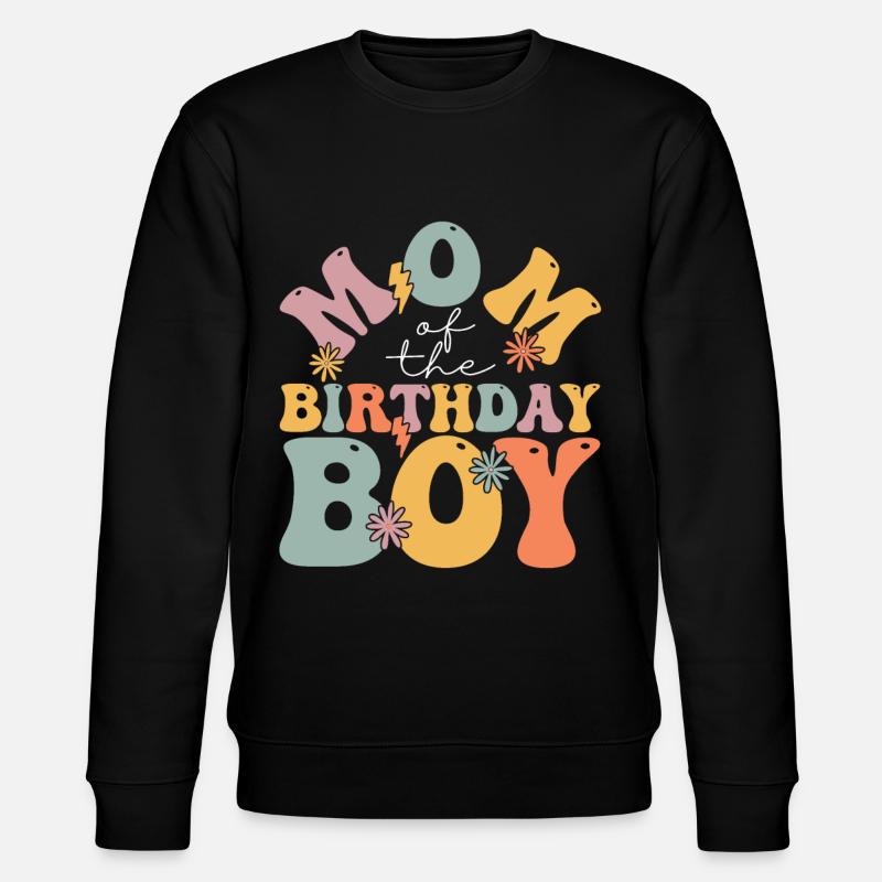 Groovy Maman D’anniversaire - Sweat bio CHANGER Stanley/Stella Unisexe - noir