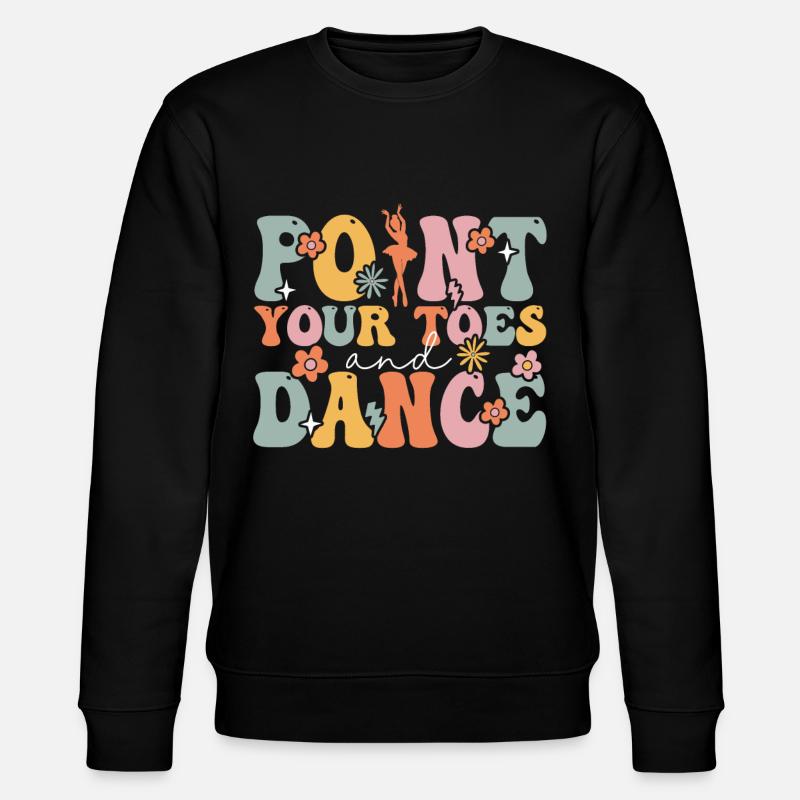 Groovy Ballerina Ballet Dancer - Stanley/Stella CHANGER Unisex Organic Sweatshirt - black
